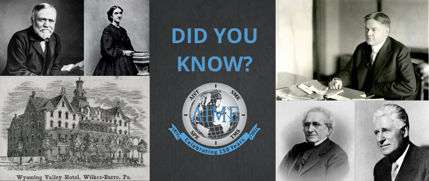 Rossiter W. Raymond&#039;s legacy serving in AIME - Did You Know?