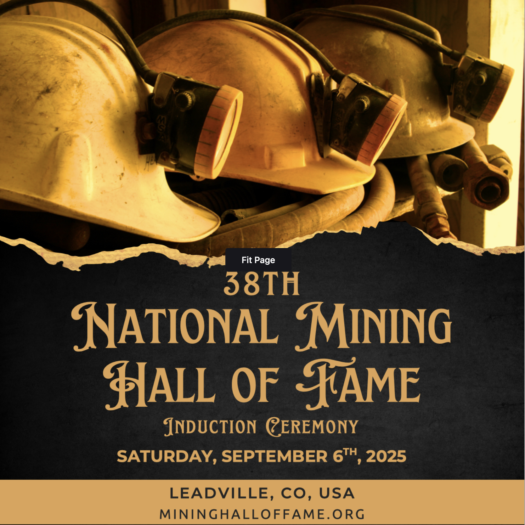 38th National Mining Hall of Fame Induction Gala