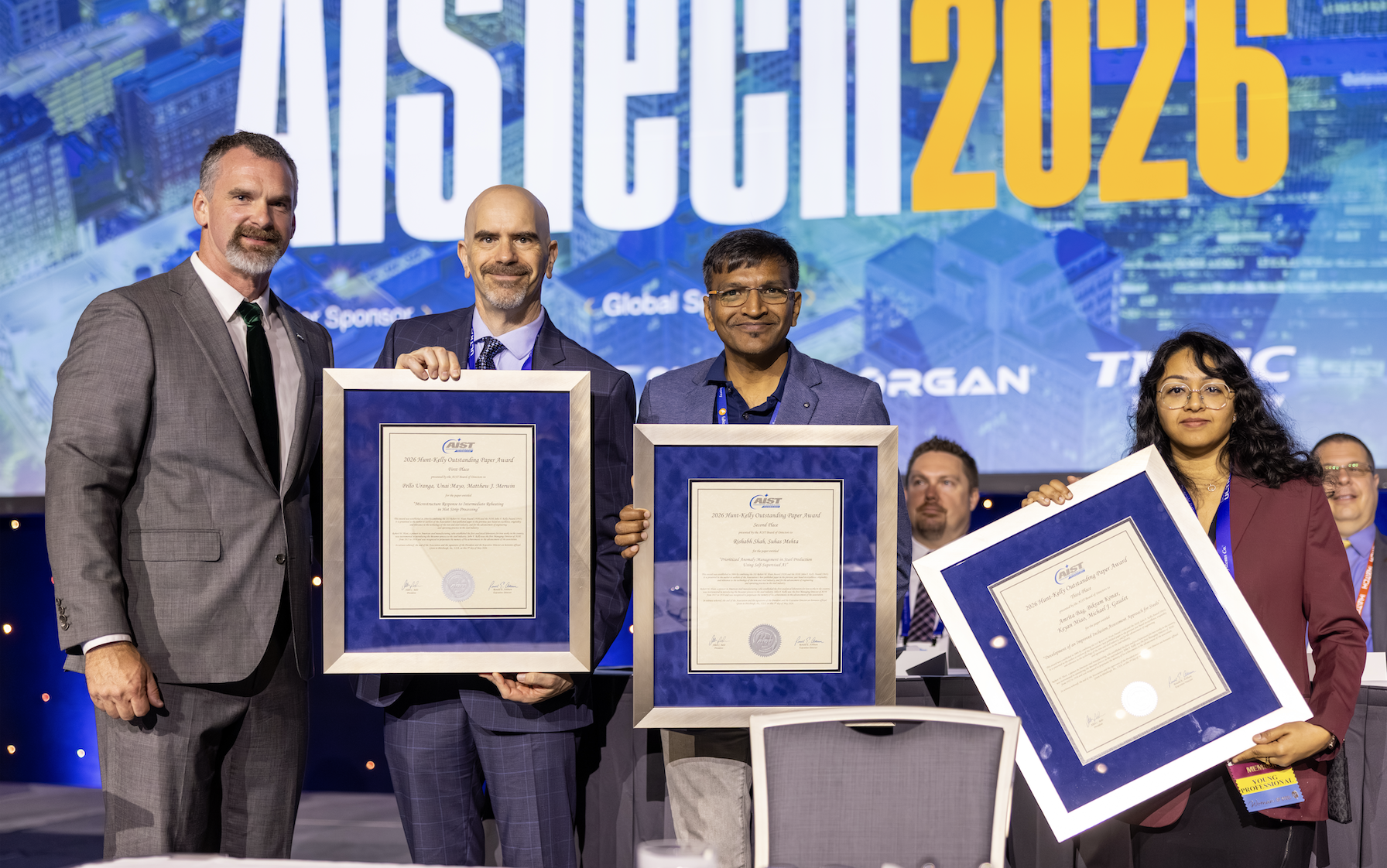 1st Place:  Pello Uranga, Unai Mayo, CEIT-BRTA; Matthew J. Merwin, U. S. Steel Corporation Research and Technology Center