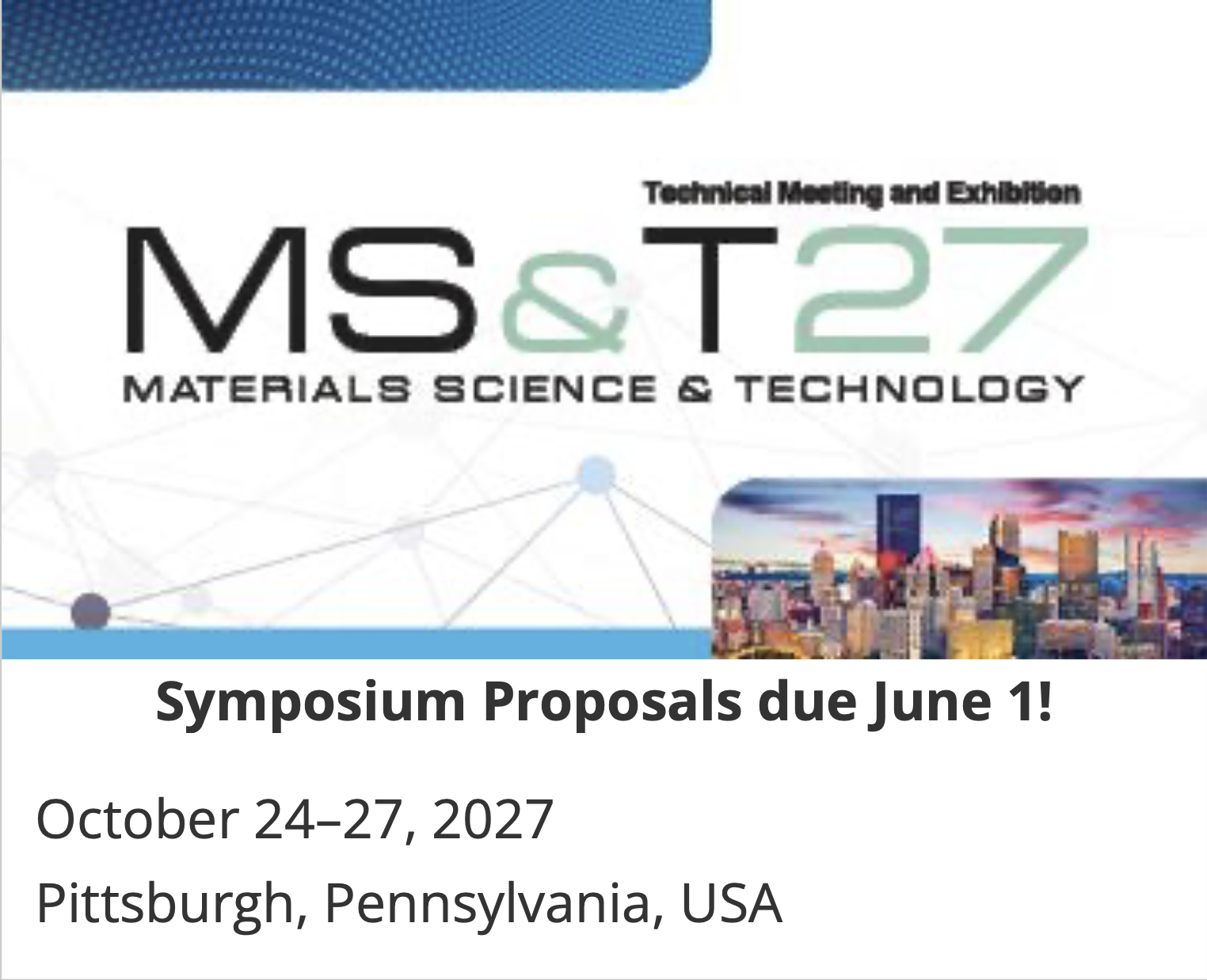 Materials Science &amp; Technology 2027*