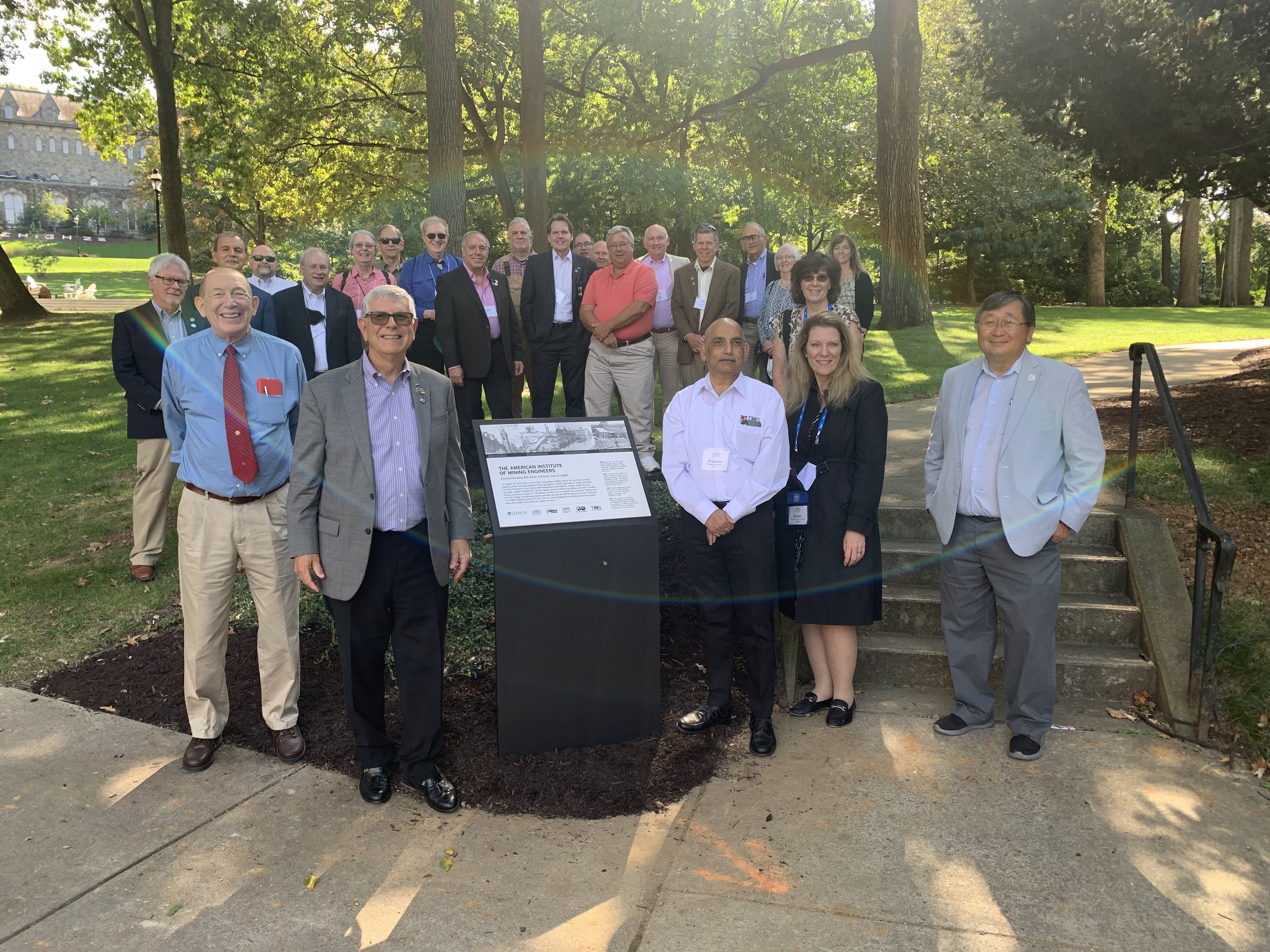 AIME Lehigh Plaque Reveal Group Shot